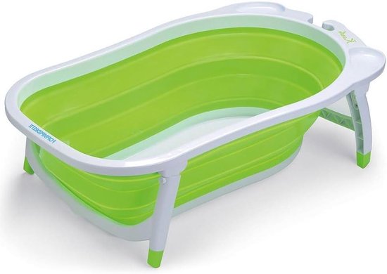 Opvouwbaar Babybadje – Ultracompact en Gemakkelijk Op Te Bergen – Geschikt Voor Baby's Van 0 Tot 5 Jaar – Groene Kleur
