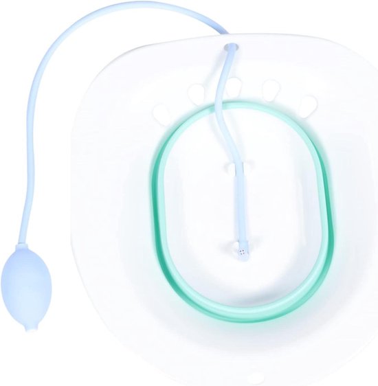 Opvouwbaar Bidet - Zitbad Toilet - Persoonlijke Hygiëne - Ergonomisch Ontwerp - 39 x 36.5 x 12 cm - Groen