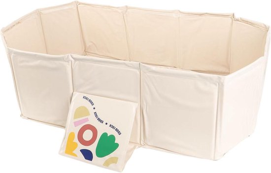 Opvouwbaar Kinderbadje - Babybadje Peutertje - Veilig Baden - Draagbaar Ontwerp - 75 x 70 x 25 cm - Beige