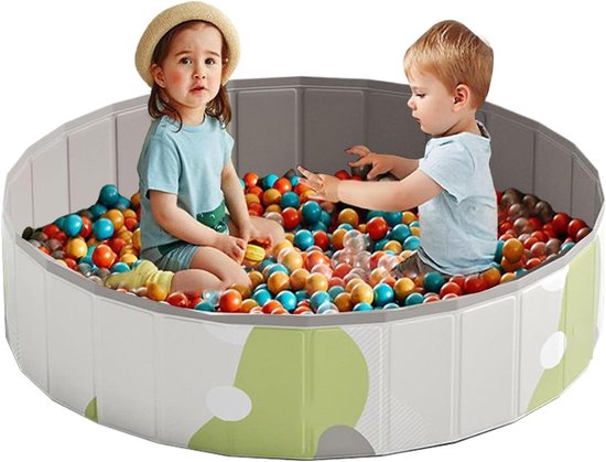 Opvouwbaar Kinderbadje - Buitenzwembad Tuin - Buiten Spelen - Snel Opgezet - 80 cm - Blauw
