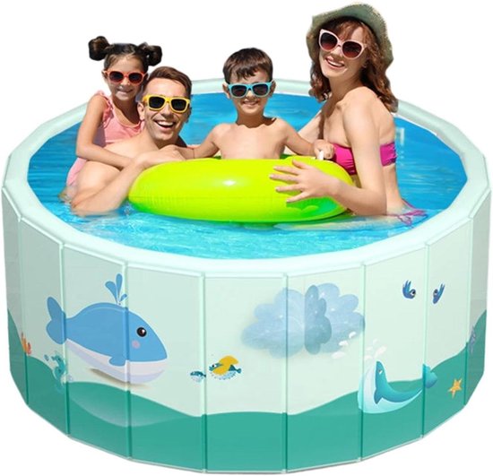 Opvouwbaar Pierenbadje - Draagbaar Waterbad - Waterpret Buiten - Niet-opblaasbaar Design - 90 x 40 cm - Meerkleurig