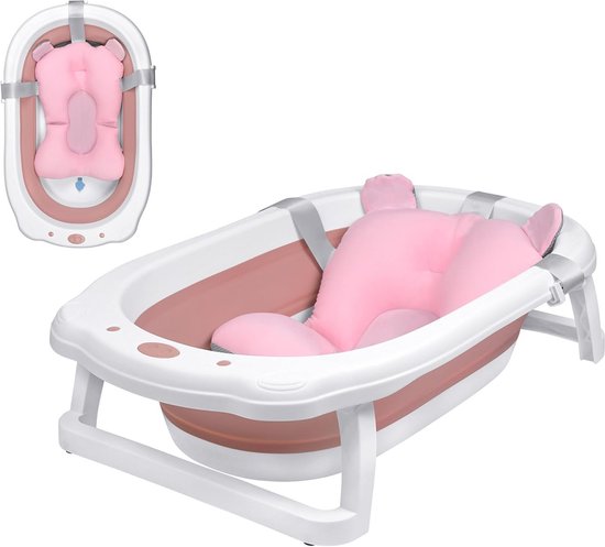 Opvouwbare babybadkuip - Antislip en ergonomisch voor pasgeborenen tot peuters