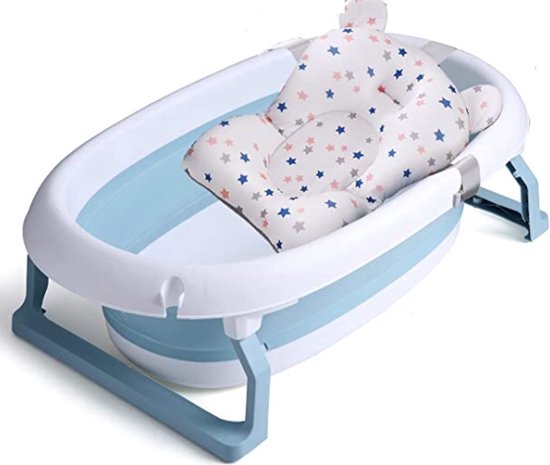Opvouwbare Babybadkuip - Babykuip - Baby Bad - Babyzitje - Inclusief Kinderballen - Baby - Babyhaarwasbeker - Babybadkuip Opvouwbaar - 80 x 49 x 25 cm van Merkloos