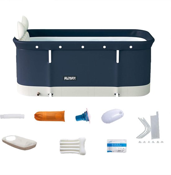 Opvouwbare Badkuip 120 x 60 cm - Draagbare Bademmer Kit - Staande Spa Badkuip - Voor Gezin Badkamer van Vivid Green