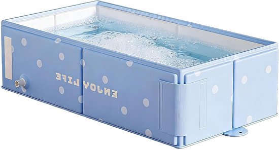 Opvouwbare Badkuip - Draagbaar Babybad - Kinderen Wassen - Snelle Opzet - 76 x 40 x 21 cm - Blauw