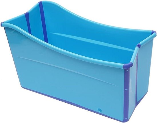 Opvouwbare Badkuip - Draagbaar Bad - Ontspannen Baden - Grote Ruimte - 98 x 50 x 56 cm - Blauw