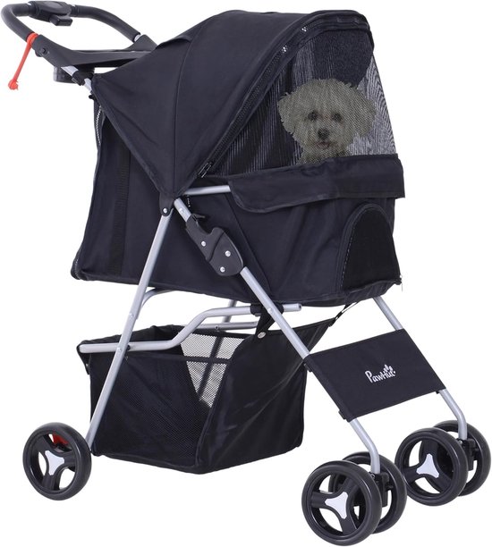 Opvouwbare hondenbuggy - Waterdicht en comfortabel - 77 x 47 x 101 cm van Merkloos