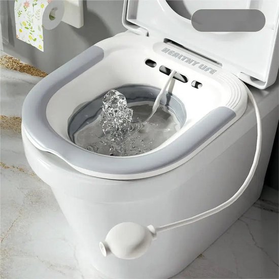 Opvouwbare Sitzbad Serie - Toilet Sitz Bath - EcoVriendelijk - Dekselvrij - Zwangerschap - Voor Zwangeren - Model PWB-01
