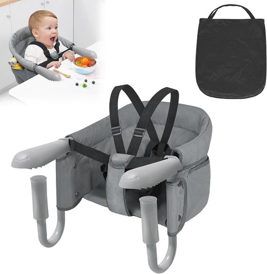 Opvouwbare Tafelstoel voor Baby's - Veilig, Comfortabel en Draagbaar van Merkloos