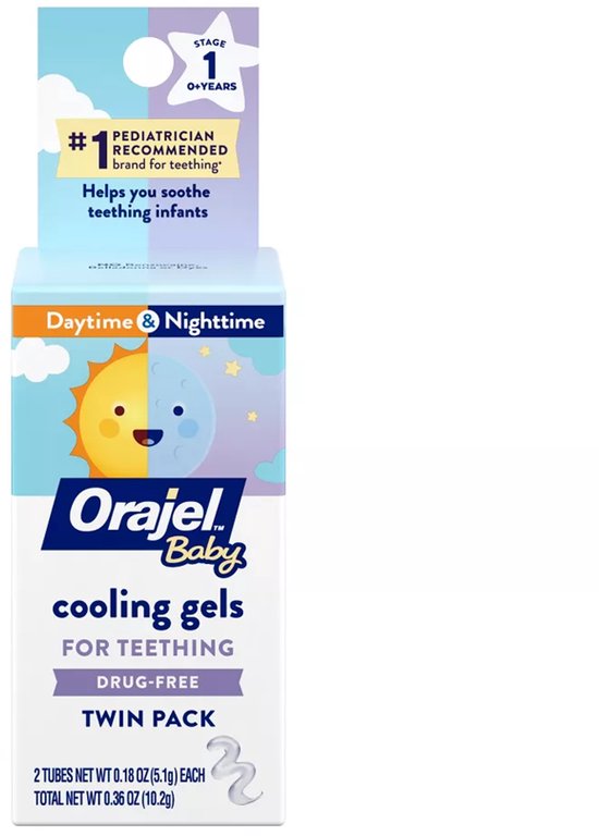 Orajel Baby Koelgel - Tandjes teething gel - zonder medicijnen voor baby's 2x5.1 g van Orajel