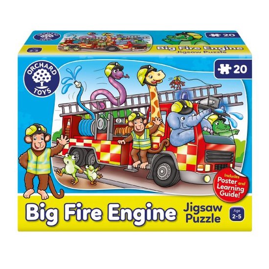Orchard Toys - Big Fire Engine - Brandweer puzzel - 20 stukjes - vanaf 2 jaar van Orchard Toys