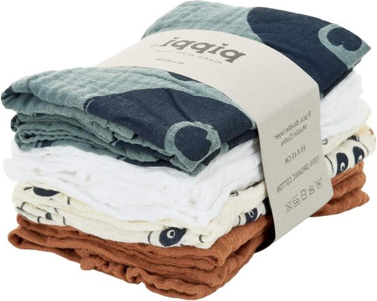 Organic Muslin Unisex Baby Handkerchief Cloth - Soft and Absorbent van VitaCare