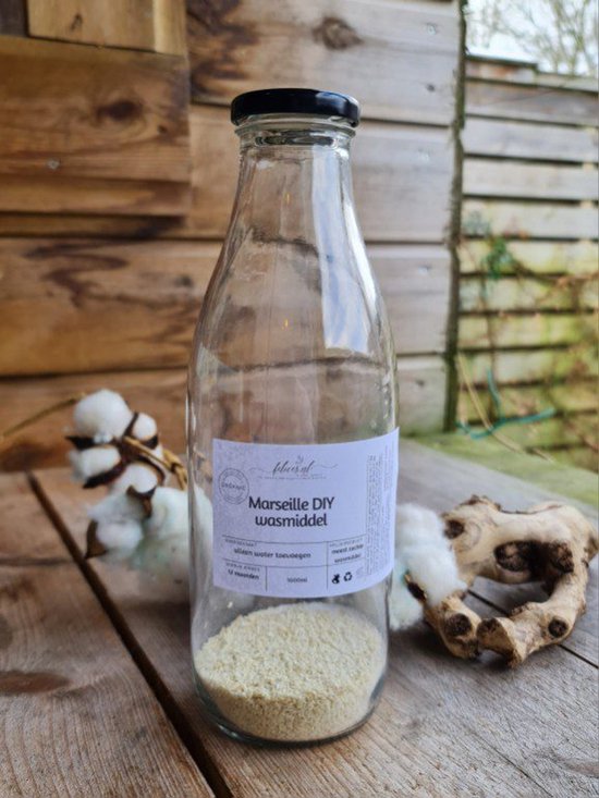 Organische Marseillezeep vlokken klaar voor afwas - milieu vriendelijk - puur - schone was - baby was 1lt van Merkloos