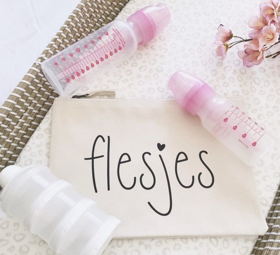 Organizer | Flesjes | Etui | Luiertas | Mommybag | Baby | Opbergtas | Katoen | Naturel | Kraamcadeau | Geordend van Little Indians