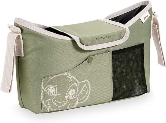 Organizer voor kinderwagen met bekerhouder - praktische luiertas voor onderweg van Merkloos