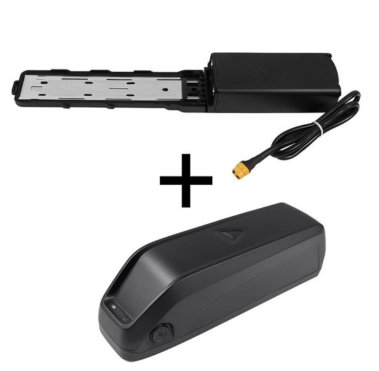 Originele Fatbike Accu 48V 15Ah met Accuhouder | Voor OUXI V2.0 / V3.0 / H9 | 4-Pins Aansluiting | Lithium-Ion van Ouxi