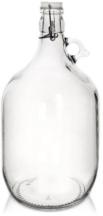Orion - Glazen Fles Gâsior - 5L - Retro Stijl - Handige Greep - Luchtdicht