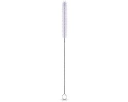 Orion Smalle Flessenborstel - 27 cm - Ø 1,5 cm - Lange Flessenrager - Voor Smalle Halzen, Rietjes en Tuiten - Wit van Merkloos