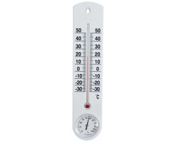 Orion - Thermometer met Hygrometer - 25 cm - Leesbare Schaal - Duurzaam