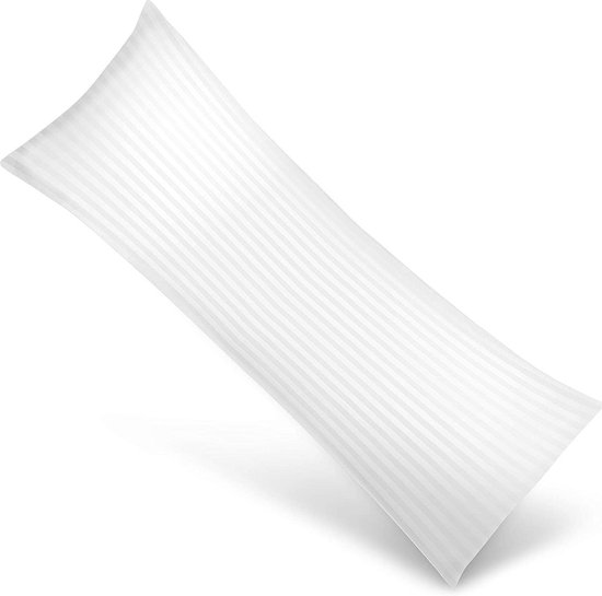 Osteomedix® XL Zwangerschapskussen - Extra Katoenen Hoes - 140 x 40 cm - Zijslaapkussen - Voedingskussen - Lichaamskussen - Body pillow van Merkloos