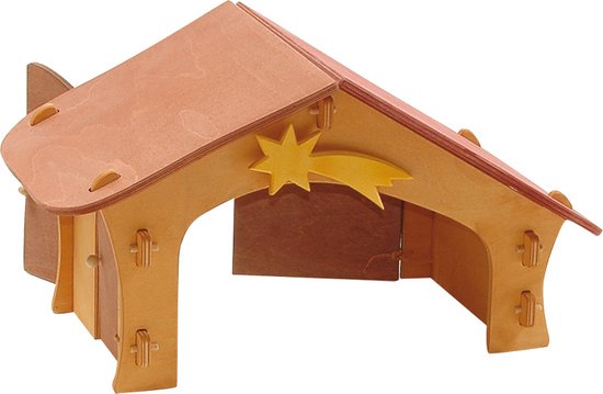 Ostheimer Kerststal met ster + vogelbord van Ostheimer