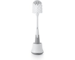 OXO tot Flessen- en spenenborstel met staander - Flessenborstel baby - Flessenreiniger -Grey van OXO