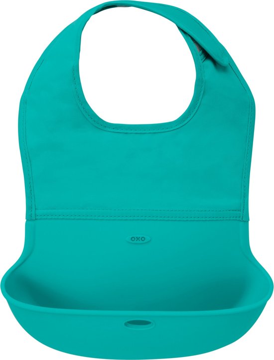 OXO tot Oprolbare slab - Slabbetjes -Slabbertjes baby- Slab -Teal van OXO