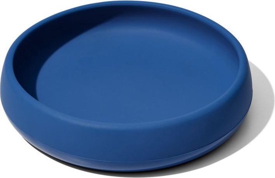 OXO tot Silicone Bord - Babybord- Babyservies- Bord Baby - Servies baby - Bordje -Navy van OXO