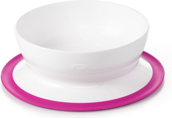 OXO tot Stick & Stay Kom -Baby bord met zuignap- Baby servies -Pink van OXO