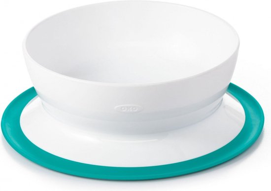OXO tot Stick & Stay Kom - Baby bord met zuignap - Baby servies- Teal van OXO