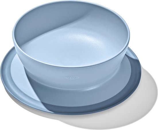 OXO tot Stick & Stay Kom - Babybord - Kinderbord - Bordje zuignap - Baby servies -Dusk van OXO