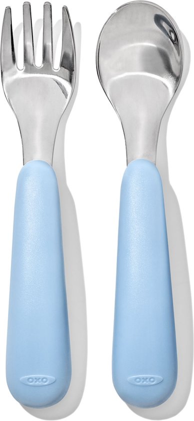 OXO tot Vork & lepel - Baby bestek - Kinder bestek - Baby servies- Dusk van OXO