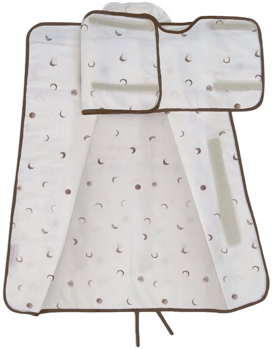 Pacco Plus Large Afbouwdoek - vanaf 6 kg - wit met maan
