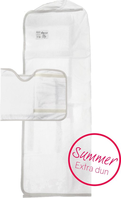 Pacco Plus Large Summer Afbouwdoek - vanaf 6 à 7 kg - wit van Merkloos