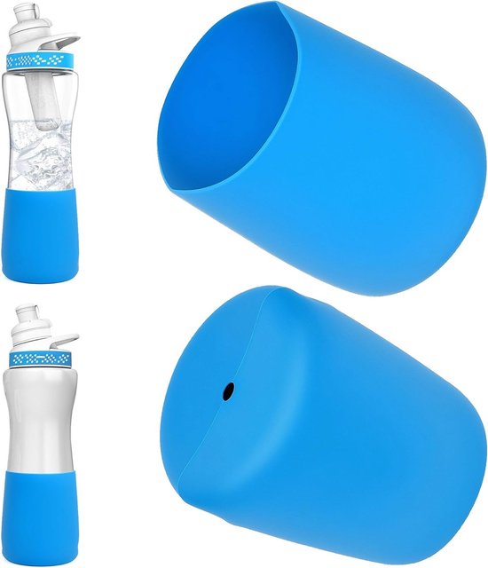 Pack van 2 Waterflessen 620ml met Siliconen Antislip Onderkant - Geschikt voor Cirkul Flessen