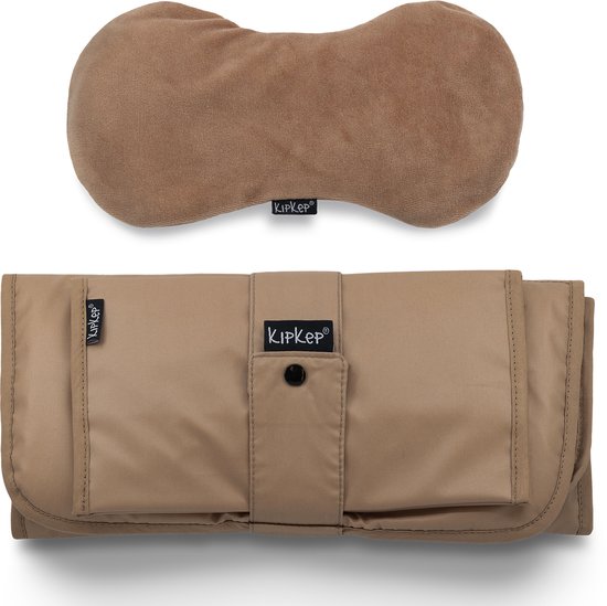 Package deal: Woller warmtekussen & Napper Verschoonmatje met luieretui - Coffee bruin van Merkloos