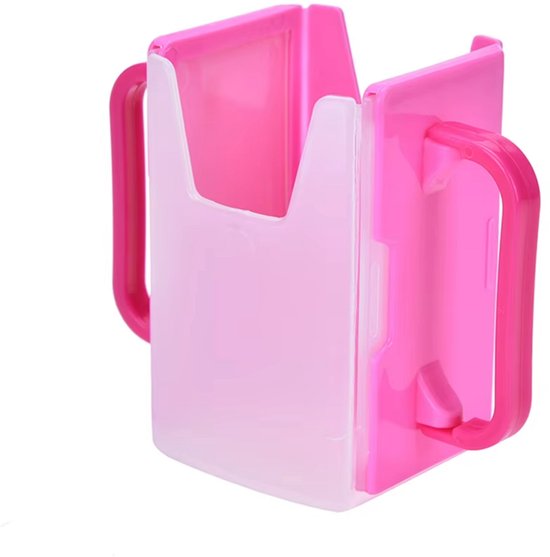 Pakjeshouder - Kinder beker - Baby drinkbeker - Verstelbare houder voor drinkpakjes - Drinkpakjeshouder - LOUZIR