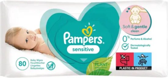 Pampers - Babydoekjes - Sensitive - 80st van Pampers