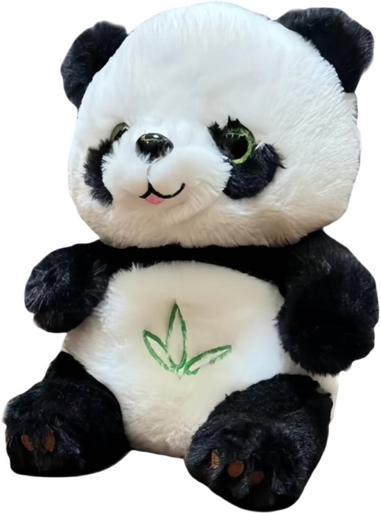 Panda Slaapknuffel - Ademende Knuffel - Rustgevend Slapen - Met Ademlicht - 23x18 cm