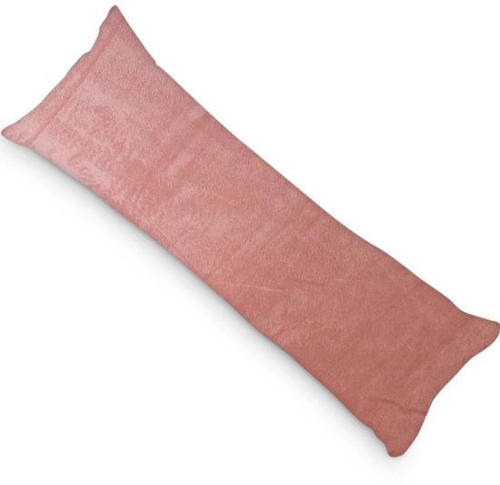 PandaHug Velvet Body Pillow Kussensloop Oud Roze (45x145 cm)