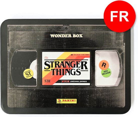 Panini Stranger Things Wonder Box - VHS-vormige box met kaarten & poster van Panini