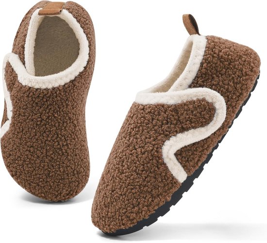 Pantoffels voor Kinderen en Baby's - Antislip Wintersokken voor Eerste Stappen van Merkloos