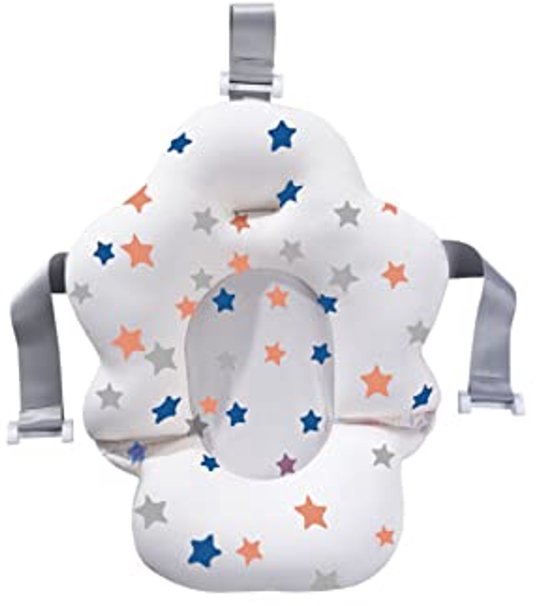 Pasgeboren Baby Badkussen - Douche Mat, Antislip Zitkussen met Verstelbare Ondersteuning voor 0-12 Maanden van Merkloos