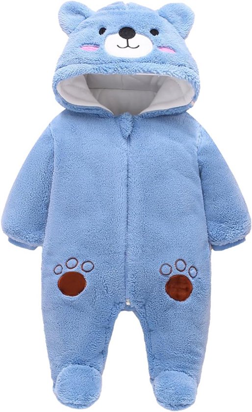 Pasgeboren Baby Hooded Fleece Snowsuit - Voordelig en Comfortabel
