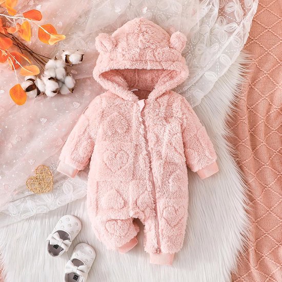 Pasgeboren baby winter sneeuwpak fleecedekens met capuchon voor jongens en meisjes