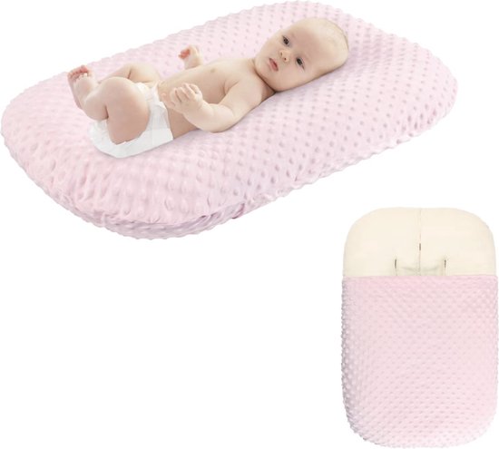 Pasgeboren Lounger Kussen Cover Verwijderbare Hoes Zachte Minky Dot Baby Lounger Kussen Cover Voor Pasgeboren Meisjes En Jongens van Lohemwe