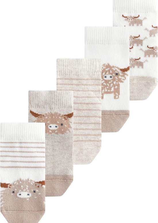 Pasgeboren Socken 5 Paar – Zachte Baby Socken voor Dagelijks Dragen