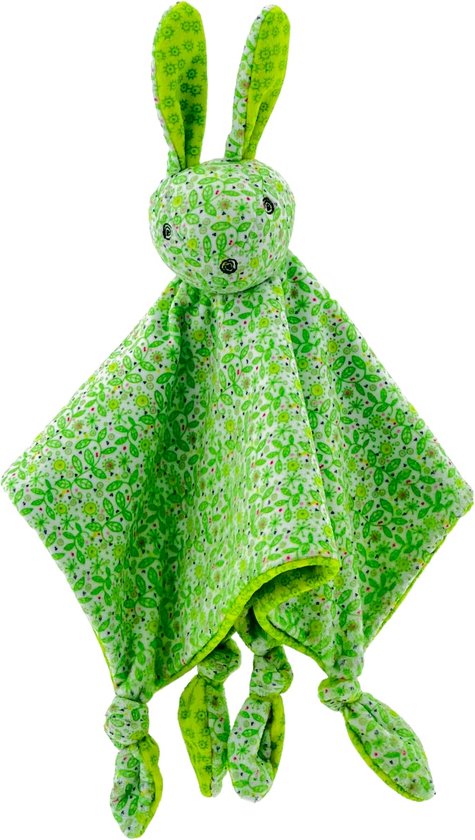 Pauline Oud Knuffeldoek Konijn Knuffellap - Groen van Pauline Oud