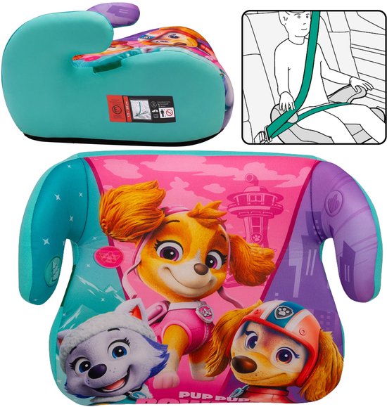 Paw Patrol Autostoeltje, kinderzitje, reisstoeltje voor meisjes 22-36 kg, 125-150 cm