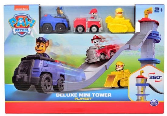 paw patrol de luxe minitower speelset - uitkijktoren inclusief 3 auto's - chase - marshall - rubble - paw patrol - uitkijktoren van PAW Patrol